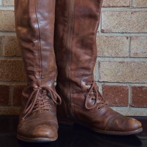 Matisse Cognac Leather Riding Boots